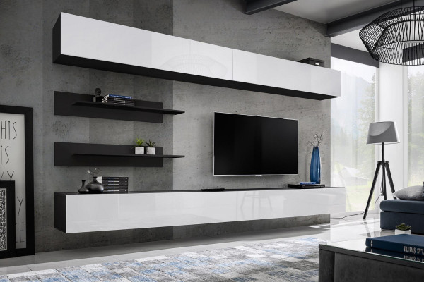 Living room wall unit set wall cabinet living room new wooden furniture