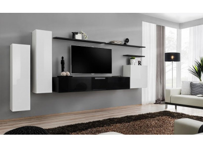 Wall unit cabinet, wardrobe, TV stand, sideboard, shelf, living room furniture.