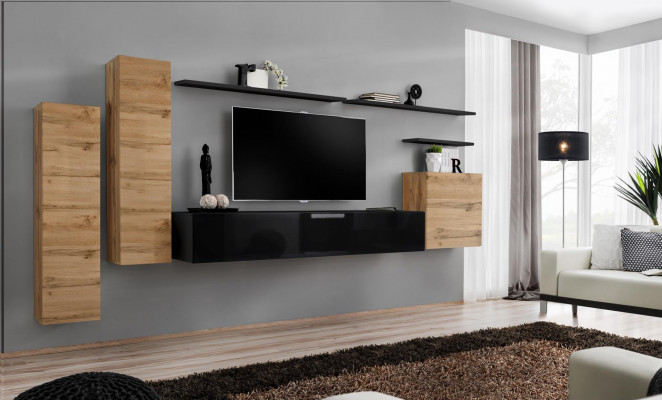 Luxury Living Room Furniture Set Designer Living Wall Wall Shelf Wall Cabinet Furniture