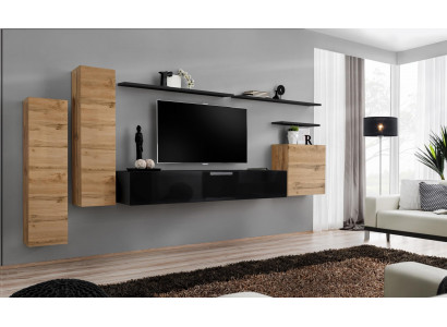 Luxury Living Room Furniture Set Designer Living Wall Wall Shelf Wall Cabinet Furniture