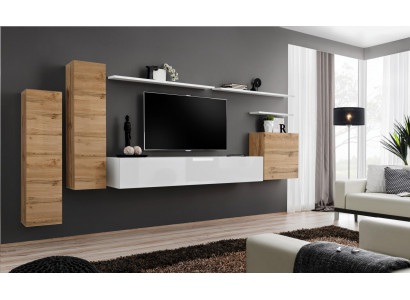 Living room wall unit 7-piece set TV stand new shelf luxury modern design furniture