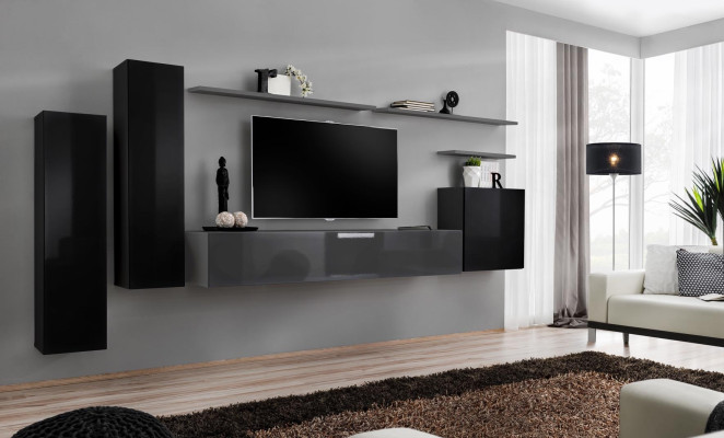 Modern wall unit luxury design living room furniture wall cabinet wall shelf new