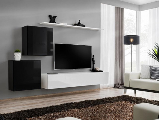 Living room wall unit white TV stand design sideboard furniture wall cabinet