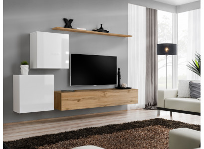 Modern living room wall unit designer sideboard TV stand 4-piece set new