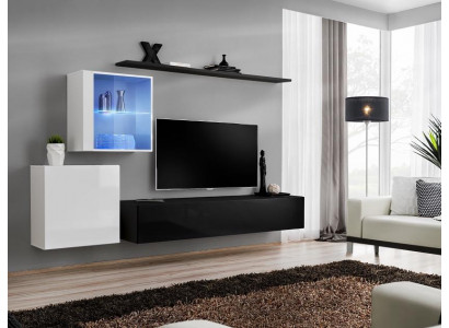 Living room wall unit 260cm RTV sideboard TV stand luxury living room furniture wood black