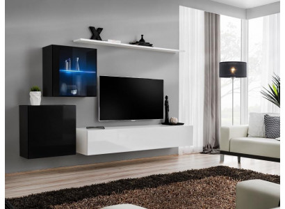 Living Room Furniture Designer Modern Wall Unit 260cm Luxury Sideboard Set