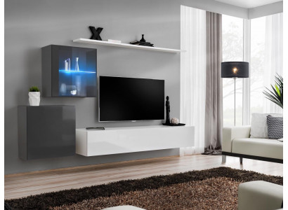 Luxury Set Modern Wall Unit Living Room Furniture Wall Shelf Furniture TV Stand Suite