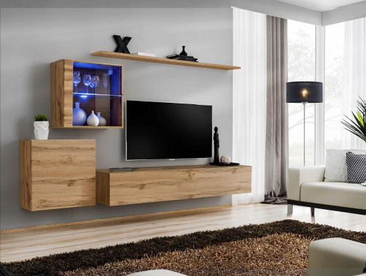 Wall unit modern TV stands living room furniture design wall shelves complete