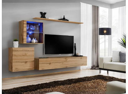Wall unit modern TV stands living room furniture design wall shelves complete