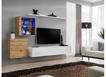 Design luxury wall unit shelf wall cabinet display cabinet shelves living room decor