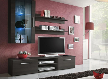 Wall unit wall cabinet TV stand sideboard living room wood wall shelves new