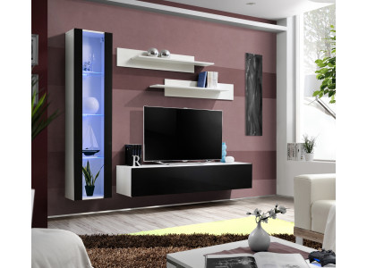 Luxury Set 4-piece Designer Wall Unit Living Room Furniture TV Stand Furnishings Furniture