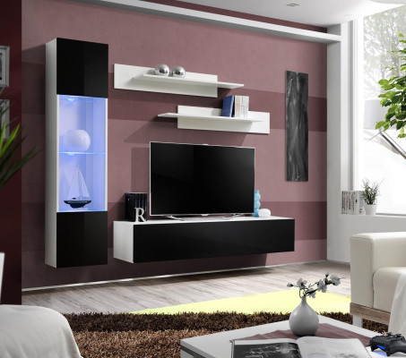 Living room furniture set wall unit TV stand design hanging display cabinet furnishing furniture