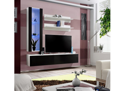 Design Hanging Display Cabinet Shelves Living Room Wall Unit Set 4-piece Living Room TV Stand Furniture