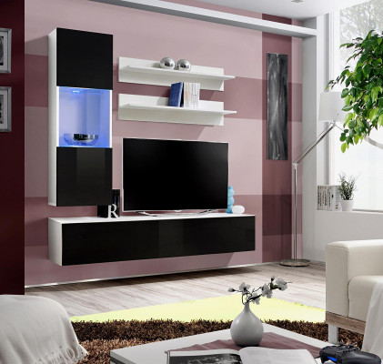 Luxury Wooden Furniture Living Room Wall Designer Furnishing Complete Set 4-piece Living Room