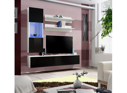 Luxury Wooden Furniture Living Room Wall Designer Furnishing Complete Set 4-piece Living Room