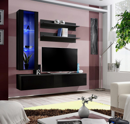 Luxury TV stand rtv sideboard modern living room wall unit wooden furniture shelf
