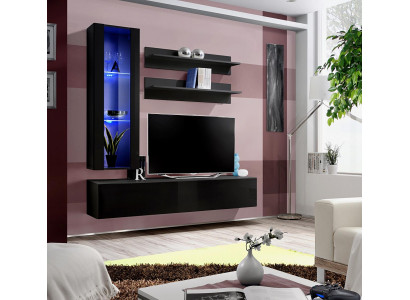 Luxury TV stand rtv sideboard modern living room wall unit wooden furniture shelf