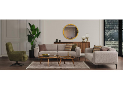 Living room sofa set designer set 3+2+1 seater luxury upholstered furniture