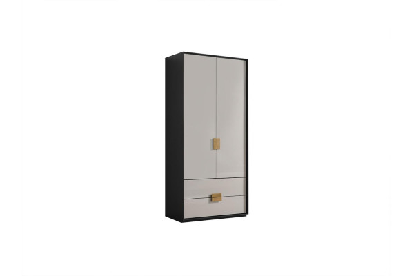 Black and White Bedroom Wardrobe Modern 6-Door Wardrobe