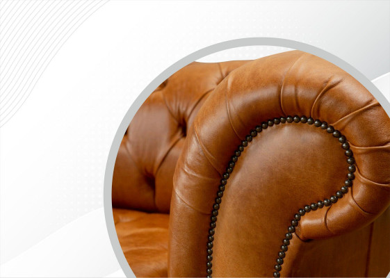 Chesterfield 3 seater couches, nut brown, modern design leather sofa, creative furniture