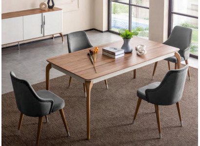 Luxury dining table dining room table dining area table dining room modern wood brown