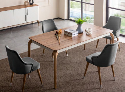 Luxury dining table dining room table dining area table dining room modern wood brown