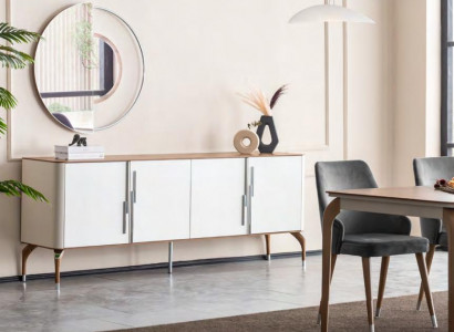 Dining room sideboard with mirror modern new luxury dressers wood design