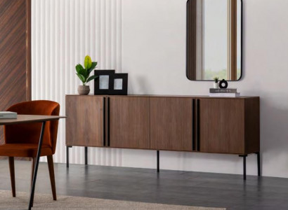 Dining room sideboard with mirror modern new luxury wooden chest design