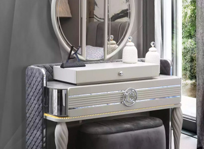 Bedroom vanity table with mirror luxury new console modern design