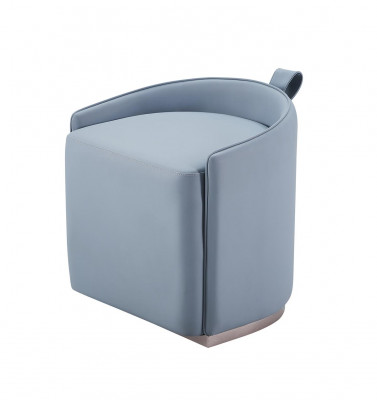 Armchair Leather Stool Luxury Modern Design Living Room Furniture Leather