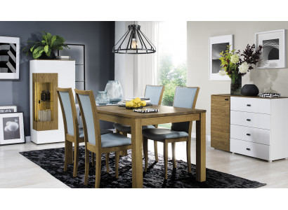 Set of 4 luxury design upholstered chairs solid wood office dining chairs seat