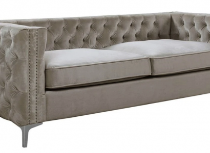 Chesterfield three-seater modern furniture textile fabric velvet living room luxury couches