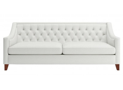 White Three-Seater Chesterfield Modern Design Couch Textile Sofa New Original Furniture