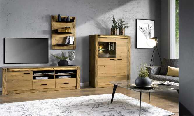 RTV Sideboard Cabinet Dresser Dressers Wood Low Board Shelf TV Shelves Shelf New