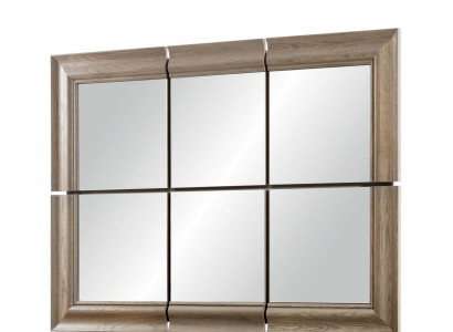 Modern Large Mirror Wall Mirror Real Wood Frame Hanging Mirror New 146x105cm