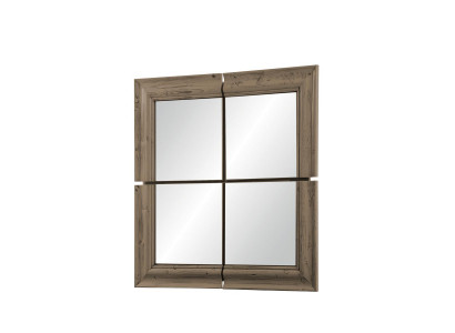 Wall mirror wood frame mirror furniture new 105*105cm glass frame wall XXL modern