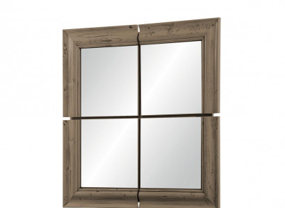 Wall mirror wood frame mirror furniture new 105*105cm glass frame wall XXL modern