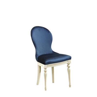 Chair 1x Luxury Design Upholstered Designer Chairs Seat Office Dining Room Wood Armchair