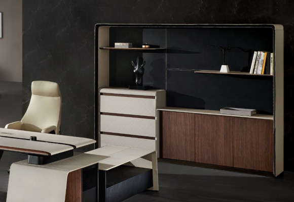 Corner desk office executive setup room furniture design desks