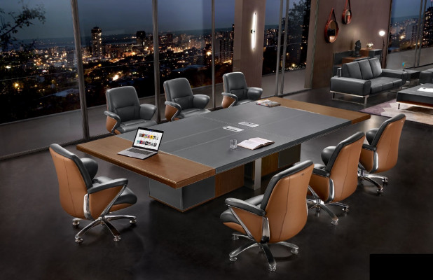 Modern XXL office conference table, dining room meeting table