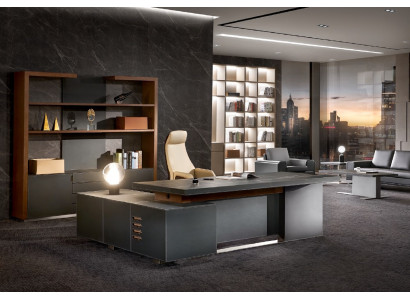 Office Work Room Set Armchair Decoration Table Complete Furniture 3-piece Furnishing