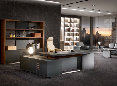 Office Work Room Set Armchair Decoration Table Complete Furniture 3-piece Furnishing