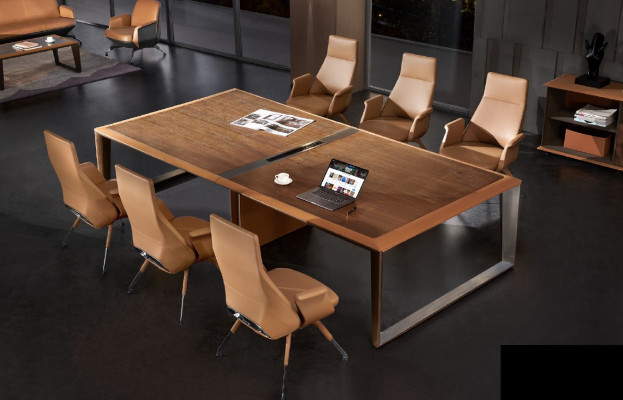 Meeting conference tables design luxury office furniture meeting 7-piece.