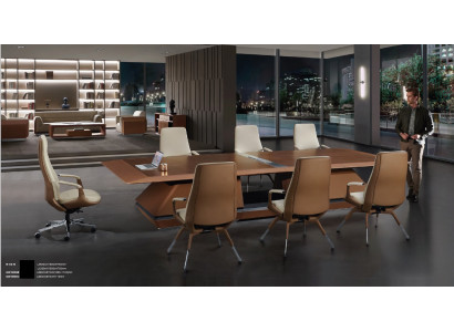 Conference table room meeting + 6x chairs training tables 7pcs tables.