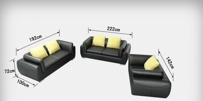 Leather sofa with USB living area 3+2+1 seater suite design modern sofa couch
