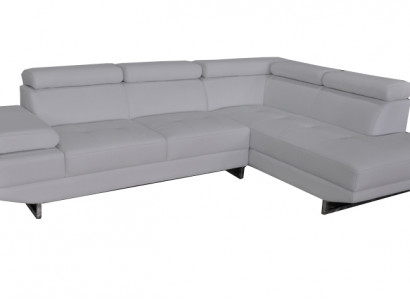 Corner leather with USB modern XXL couch living landscape leather sofa sofa L-shape B2003