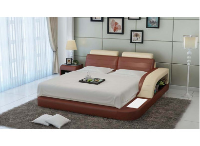 Modern bedroom bed high-quality design beds upholstery multifunction +USB
