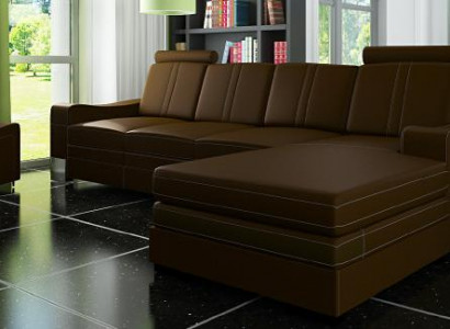 LEATHER SOFA LIVING AREA CORNER SOFA NEW SUITE XXL SOFA LEATHER COUCH with USB FRANCO