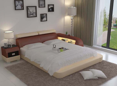 Bed with USB Upholstered Bed Luxury Bed Double Bed Matrimonial Bed Beds 140/160/180 LB8801